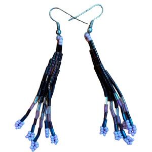 Vintage Vibe Boho Chic Beaded Dangle Earrings